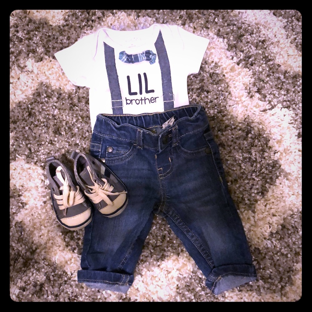 Little brother baby outfit